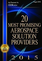 CIO 2015 Award Banner, 20 most promising aerospace solution providers