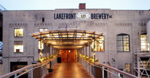 Main entrance ramp view of Lakefront Brewery Milwaukee