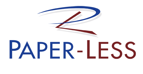 Paper-Less Logo with Name, no tagline