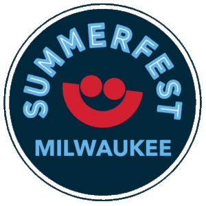 SummerFest Circle Logo with smiling red face