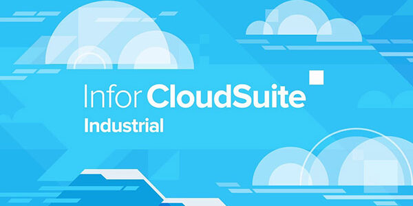 Infor CloudSuite Industrial Logo, Abstract of clouds over mountains